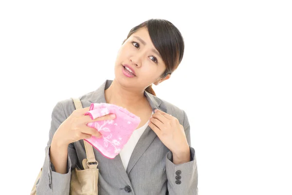 Business woman who is tired — Stock Photo, Image