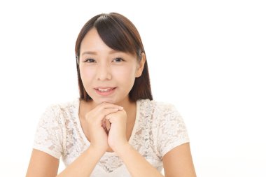 Rahat, güzel genç bayan..