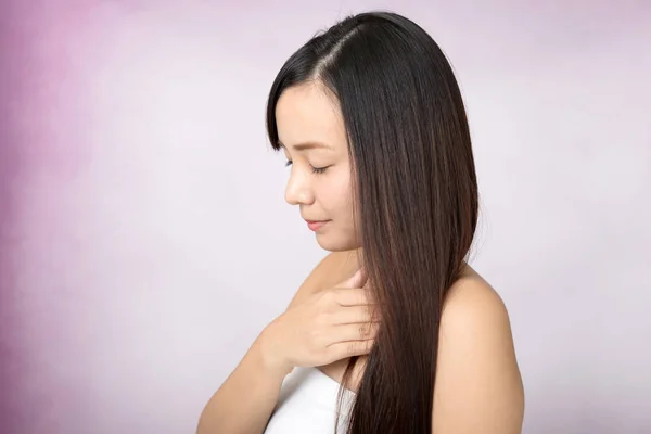 Young Woman Beautiful Hair — Stock Photo, Image