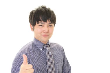  Asya iş adamı işaret Yaşasın gösterilen