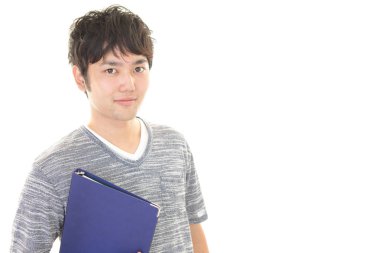 Yakışıklı bir adamın portresi.