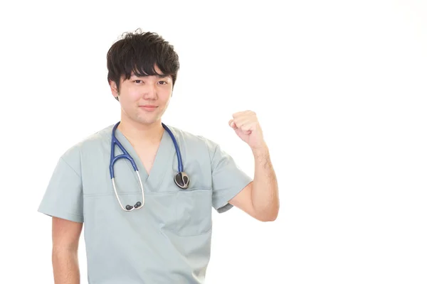 Sorridente Medico Asiatico — Foto Stock
