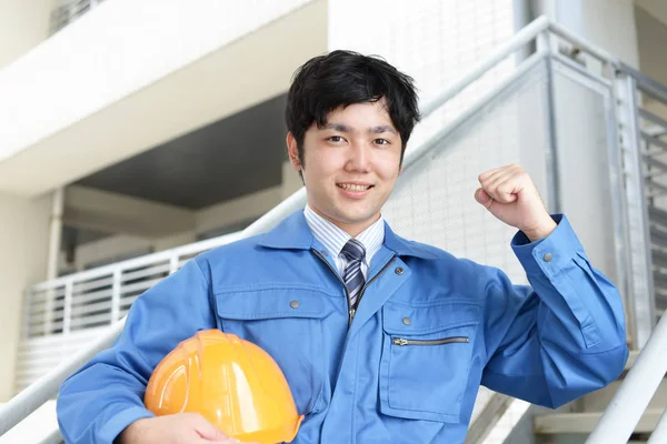 Asiático Trabajador Disfrutando Éxito — Foto de Stock