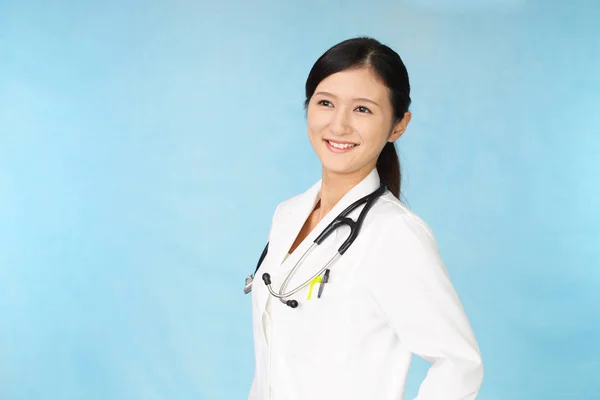 Smiling Asian Medical Doctor — Stok Foto