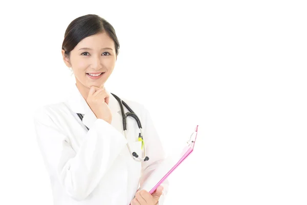 Retrato Uma Médica Feminina — Fotografia de Stock