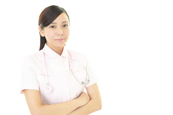 Portret Van Een Vrouwelijke Verpleegster — Stockfoto
