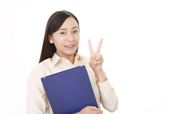 Business Woman Enjoying Success — Stock Photo, Image