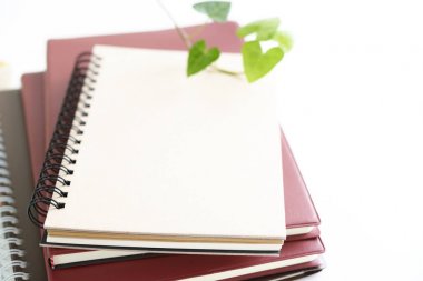 Defter masanın üzerinde