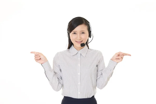 Ler Call Center Operatör — Stockfoto