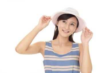 Rahat, güzel genç bayan..