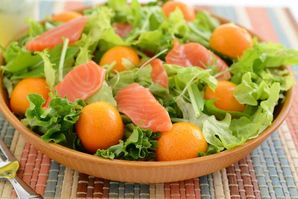 Здоровий Смачний Свіжий Овочевий Салат — стокове фото