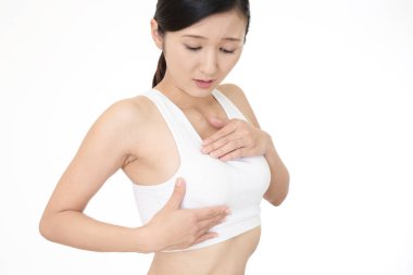 Göğüs kanseri kontrolü, sağlıklı yaşam tarzı konsepti.