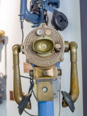 Moskova, Rusya - 20 Mart 2018: Alfred Graham eski Donanma telefonla eski telefon Tarihi Müzesi 20 Mart 2018 üzerinde Moskova, Rusya sergiler