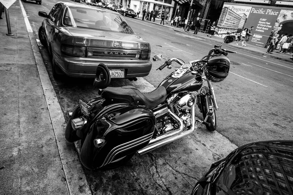 San Francisco Septiembre 2012 Motocicleta Harley Davidson Super Glide Con — Foto de Stock