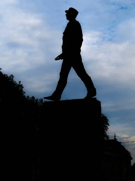 Párizs Franciaország 2006 Július Silhouette View Monument Sculpture First French — Stock Fotó