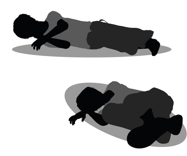 boy in Everyday Sleeping pose on white background