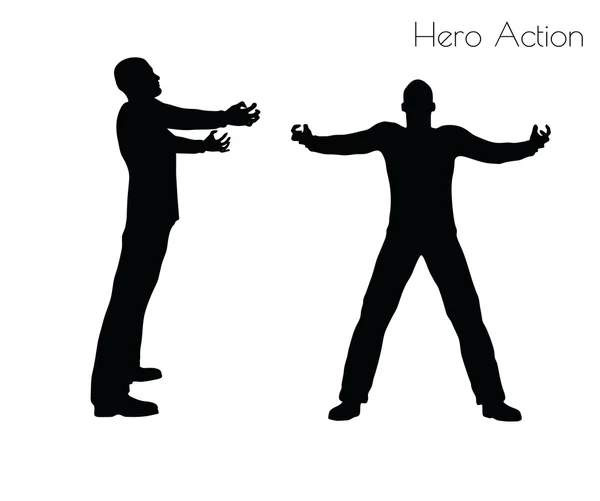 Man in Hero Action pose — Διανυσματικό Αρχείο