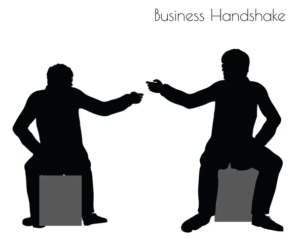 Man in  Business Handshake pose — Διανυσματικό Αρχείο