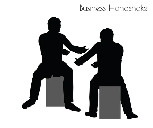 Man in  Business Handshake pose — Διανυσματικό Αρχείο