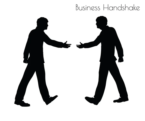 Człowiek w pozie Business Handshake — Wektor stockowy