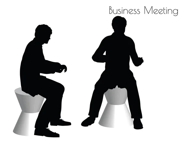 Man in  Business Meeting pose — Stock Vector