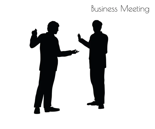 Man in  Business Meeting pose — ストックベクタ