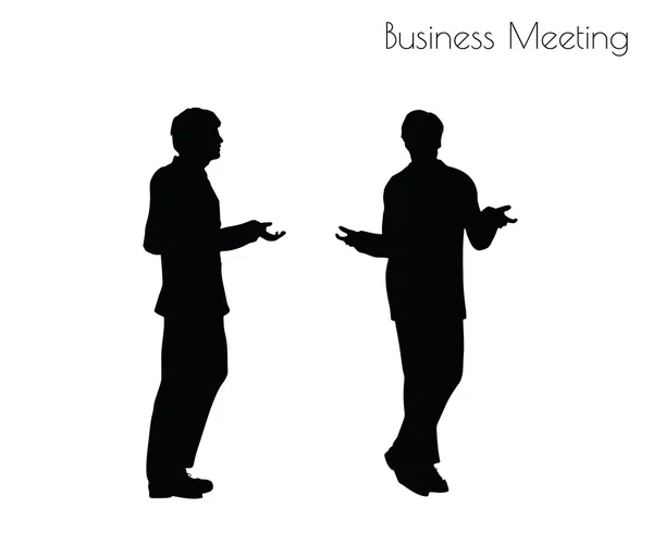 Man in  Business Meeting pose — Stock Vector