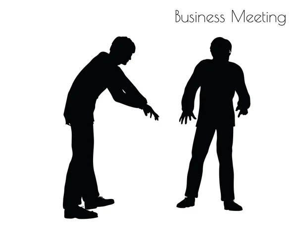 Man in  Business Meeting pose — Stock Vector