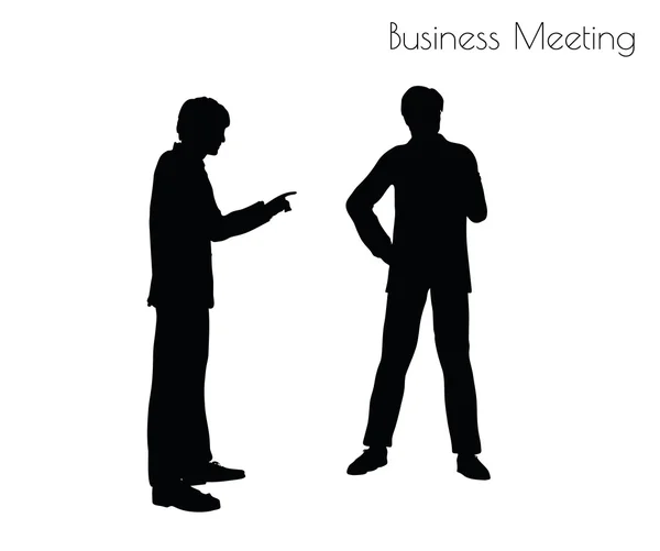 Man in zakelijke bijeenkomst pose — Stockvector
