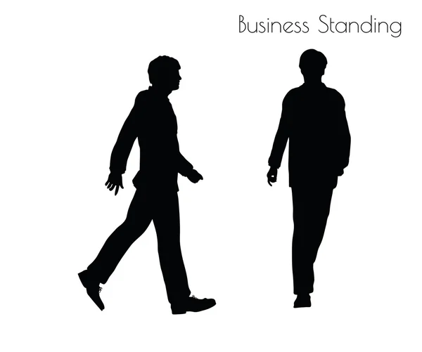 Man in  Business Standing pose — Stock Vector