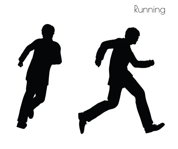 Hombre en Running pose — Archivo Imágenes Vectoriales