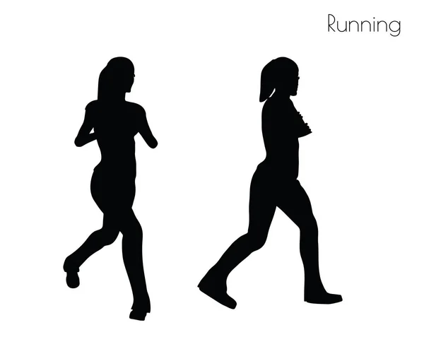 Woman in Running pose — Stock Vector