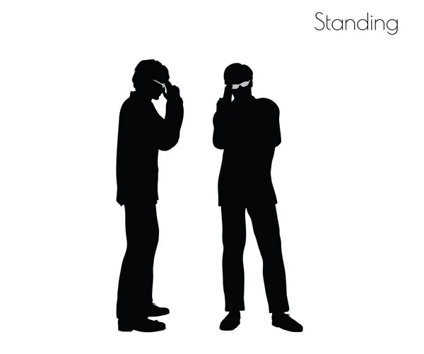 Man in Standing  pose — Stock Vector