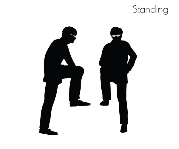 Man in Standing  pose — Stock Vector