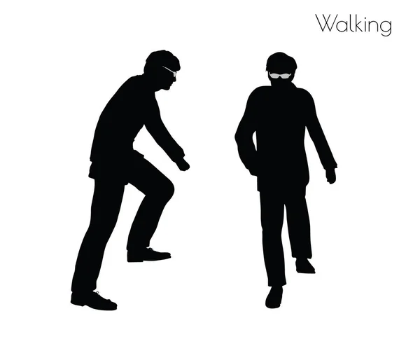 人走路的姿势 — 图库矢量图片