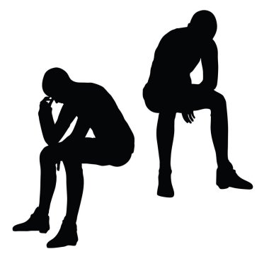 kadın beyaz arka plan üzerinde kederli poz