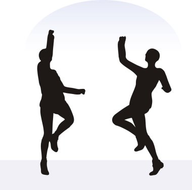 kadın beyaz arka plan üzerinde heyecanlı poz