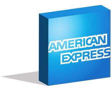 American Express logo zemin 3d ortamda