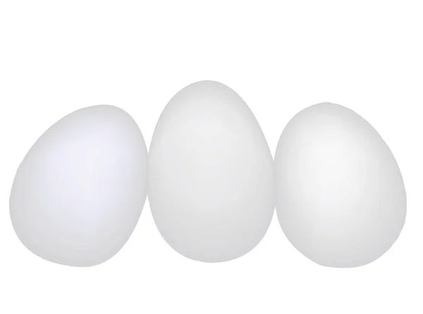 Eggs on white background — Stock Vector