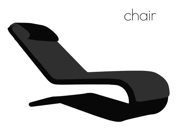 Sylwetka krzesło na białym tle — Wektor stockowy