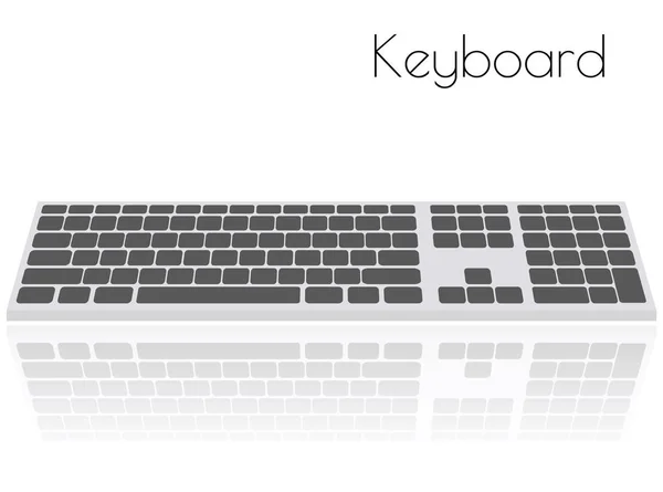 白を基調としたキーボード — ストックベクタ