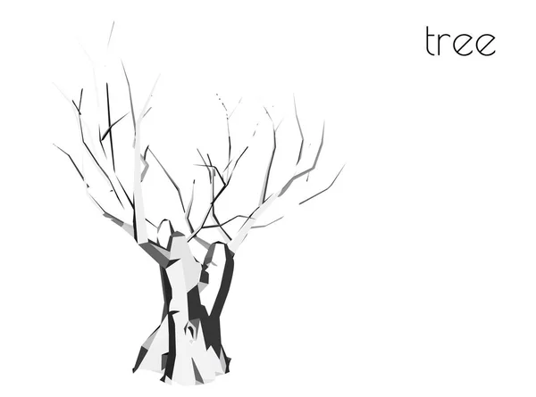 Illustration av träd, växt siluett Royaltyfria illustrationer