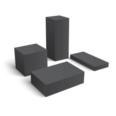 Farklı boş kutuları kümesi.