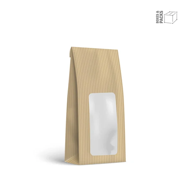 Vector Packaging Package Bag Isolated on White Background Stock Vector