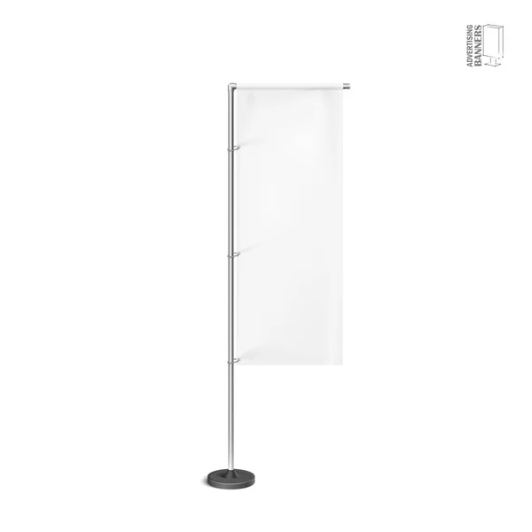 Beyaz açık tüy bayrak, stander reklam afiş kalkan