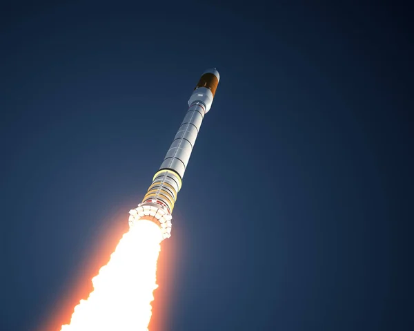 Taşıyıcı roket gökyüzünde çıkartıyor — Stok fotoğraf