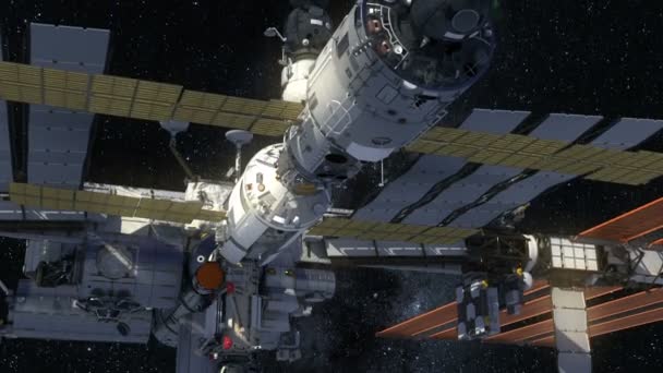 Station spatiale internationale en orbite autour de la Terre 