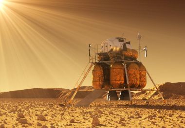 Mars Güneş ışınlarının gezegenler arası uzay istasyonu modülü