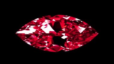 Yanardöner yakut Markiz kesim. İlmekledi. Alfa mat.