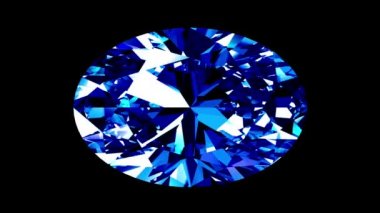 Safir Oval kesim. İlmekledi. Alfa mat.